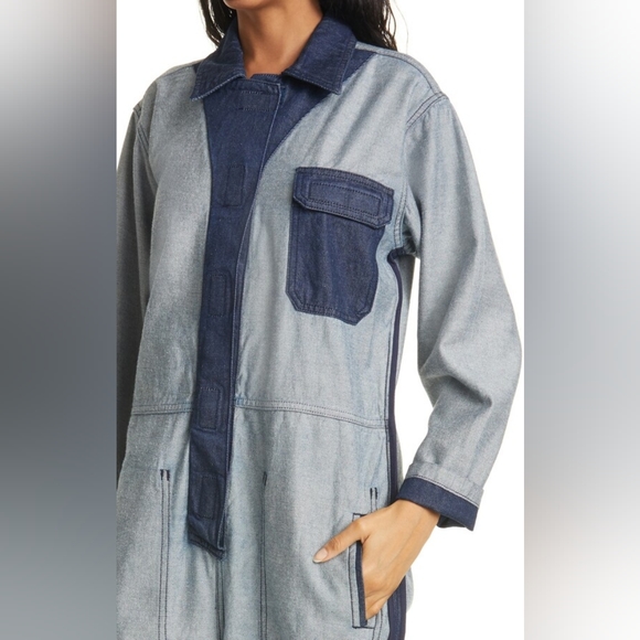 OAK & ACORN Reversible Rebelle Denim Coveralls Sz S US 8-10 Org $350 - Picture 2 of 12
